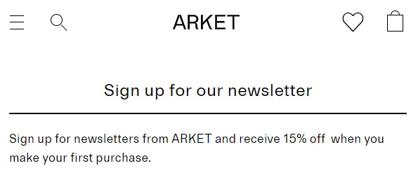 ARKET Discount Code